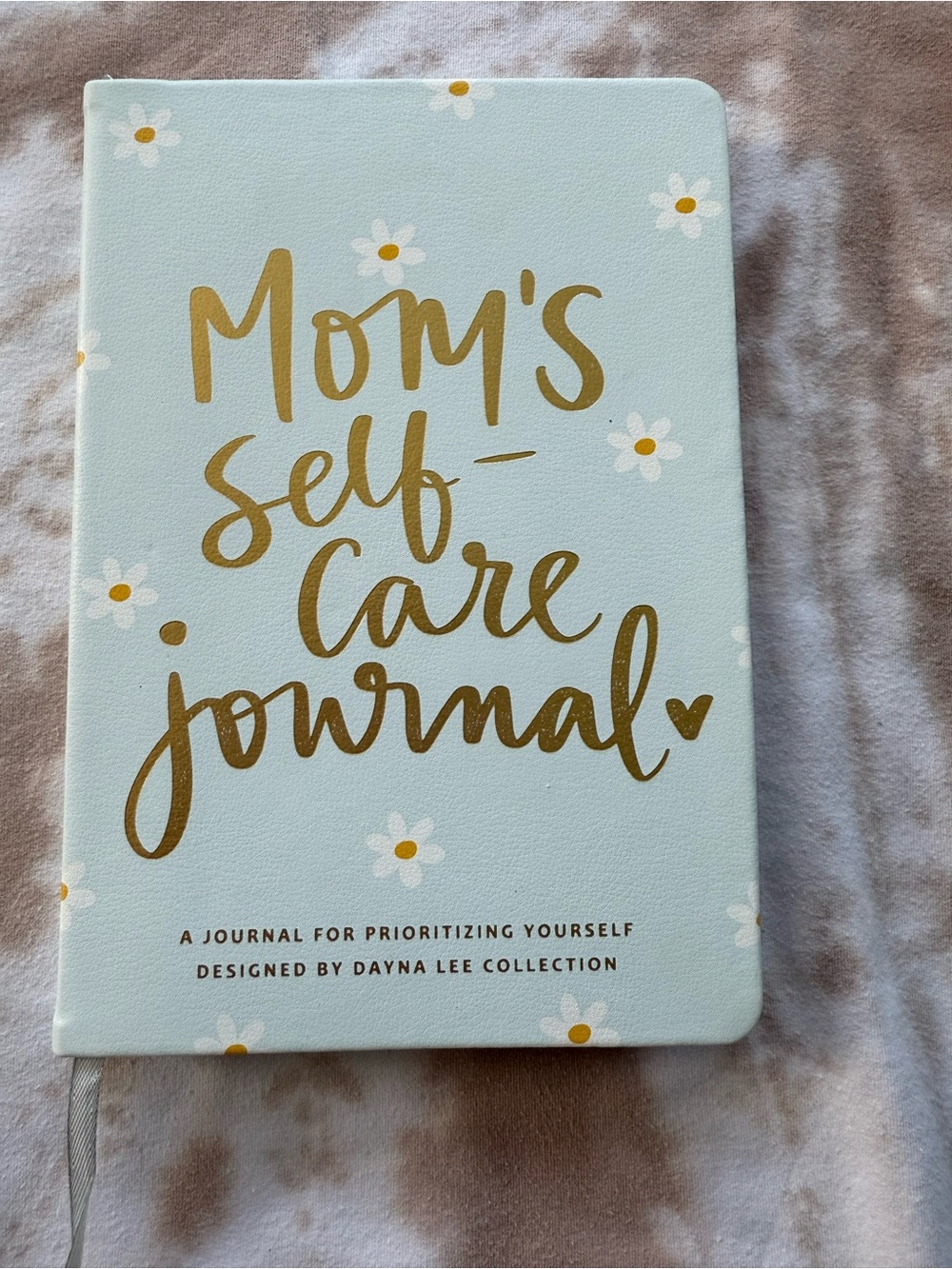 Mom's Self-Care Journal - Light Blue with Gold Lettering